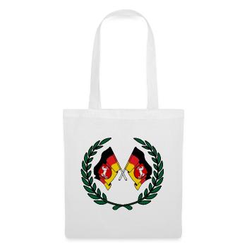 Drapeaux Couronne de laurier de Basse-Saxe - Sac en tissu - blanc - Devant