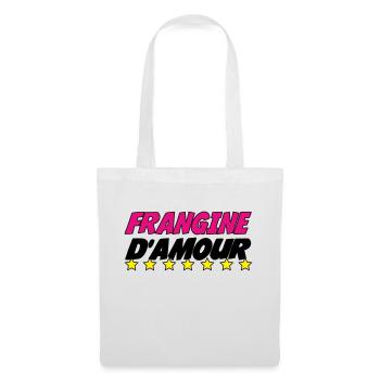 FRANGINE d'amour - Sac en tissu - blanc - Devant