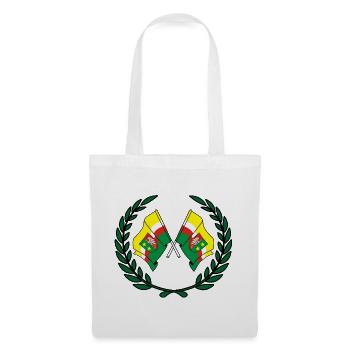 Drapeaux Couronne de laurier Lubusz - Sac en tissu - blanc - Devant