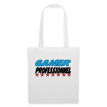 GAMER PROFESSIONNEL - Sac en tissu - blanc - Devant