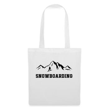 Snowboarding - Stoffbeutel - Weiß - Vorne