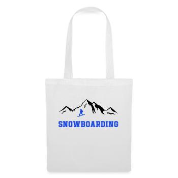 Snowboarding - Stoffbeutel - Weiß - Vorne