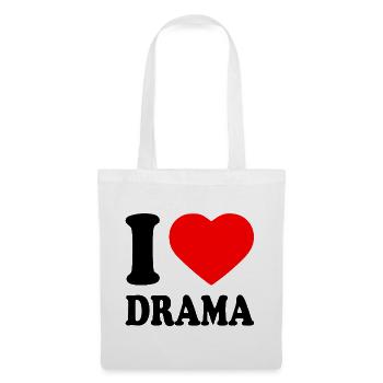 I love drama - Sac en tissu - blanc - Devant