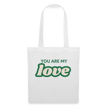 Tu es mon amour - Sac en tissu - blanc - Devant