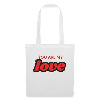 Tu es mon amour - Sac en tissu - blanc - Devant