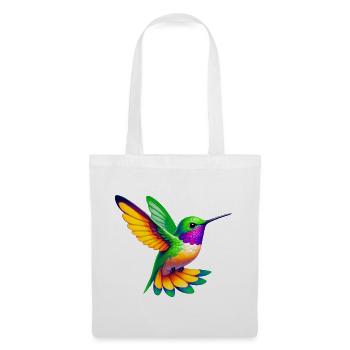 Kolibri - Stoffbeutel - Weiß - Vorne