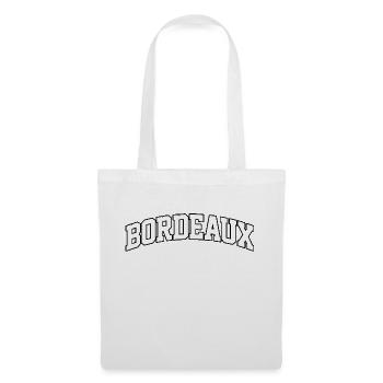 Burgundy logo: Refined collegiate design for a stylish - Tote Bag - white - Front