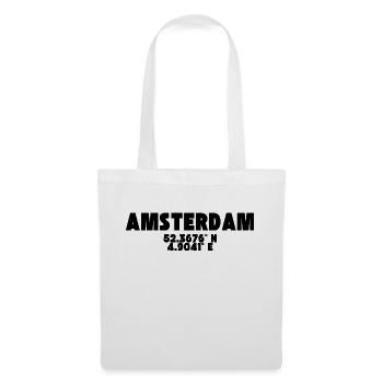 Amsterdam - Design with coordinates - Tote Bag - white - Front