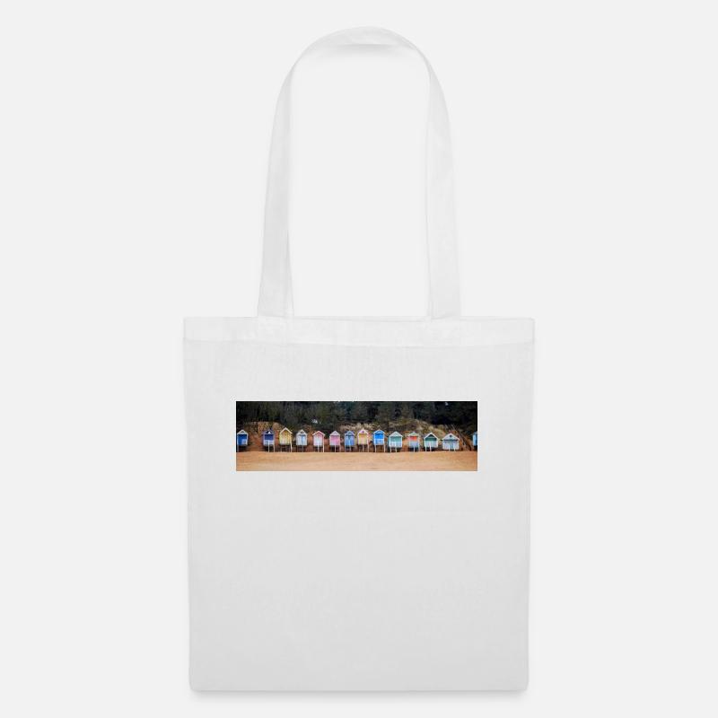 Beach huts - Tote Bag - white