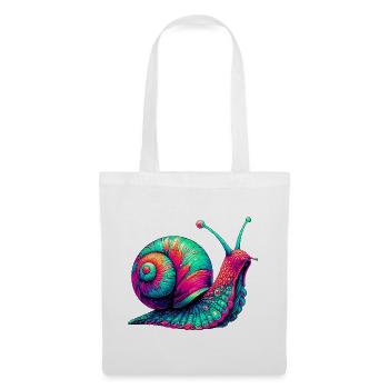 Escargot - Sac en tissu - blanc - Devant