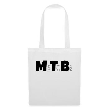 MounTainBiber - black edition - Stoffbeutel - Weiß - Vorne