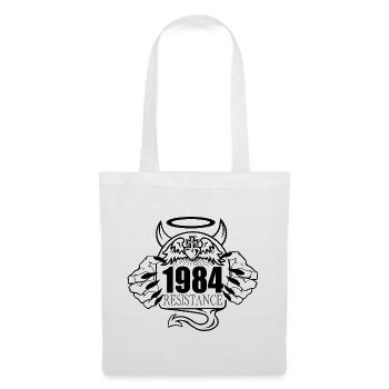 1984 Résistance – Rebelle contre la conception de contrôle - Sac en tissu - blanc - Devant