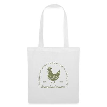 Homestead Mama Mama lustig Huhn Liebhaber Muttertag - Stoffbeutel - Weiß - Vorne