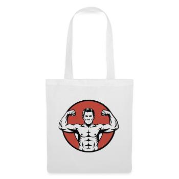 Vintage Strongman - Tote Bag - white - Front