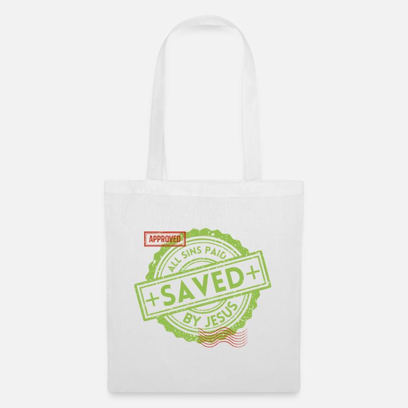 SAVED_Green_1 - Sac en tissu - blanc