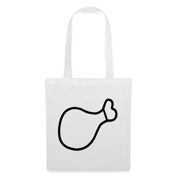 chicken thigh - Tote Bag - white - Front