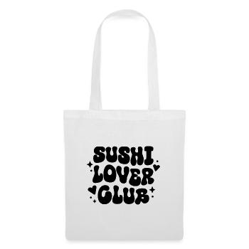 Club des amateurs de sushi cuisine japonaise drôle - Sac en tissu - blanc - Devant
