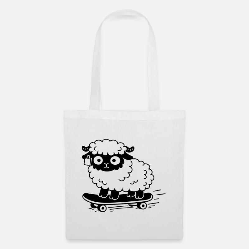 Sheep Skate - Stoffbeutel - Weiß