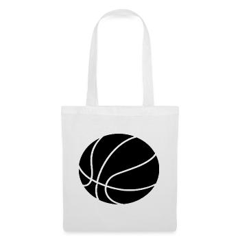 Minimal Basketball Sports Ball Design - Tote Bag - white - Front