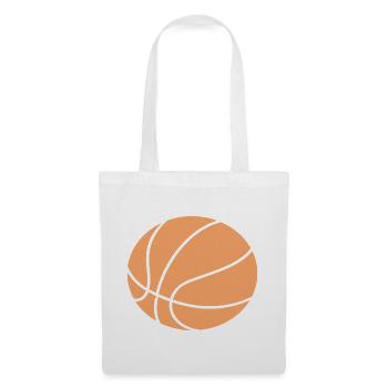 Minimal Basketball Sports Ball Design - Tote Bag - white - Front