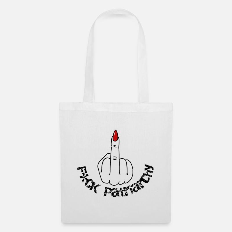 F*CK the Patriarchy - Stoffbeutel - Weiß
