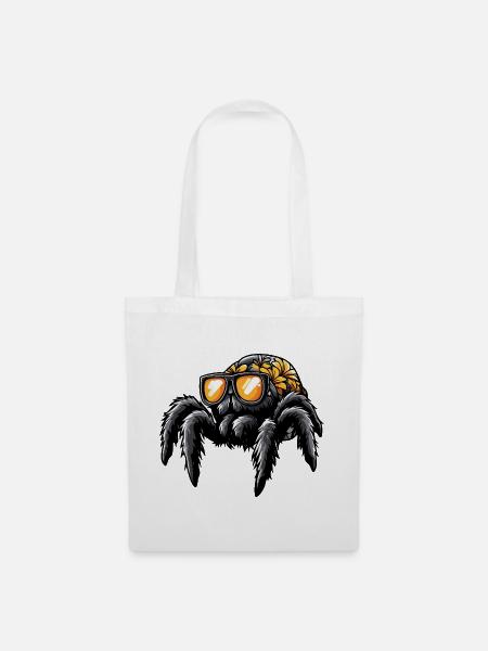 Tarantula Comic Urlaub - Stoffbeutel - Weiß