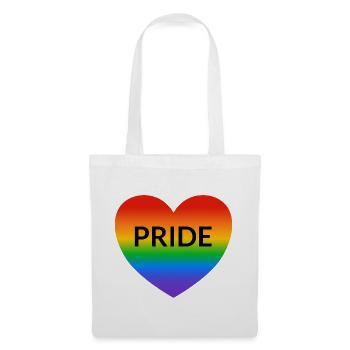 Pride Rainbow Heart LGBTQ Gay Pride Month - Tote Bag - white - Front