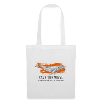 Art de sauvetage de baleines et vinyles - Sac en tissu - blanc - Devant
