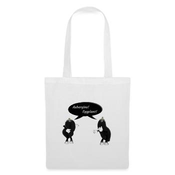 Aubergines / eggplants solanum melongena - Tote Bag - white - Front