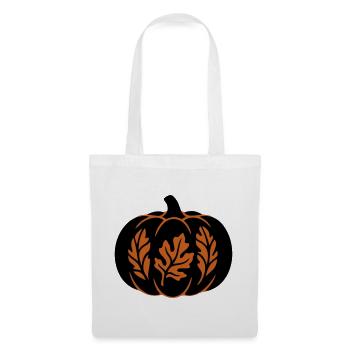 Kuerbis Herbstlaub Icon - Stoffbeutel - Weiß - Vorne