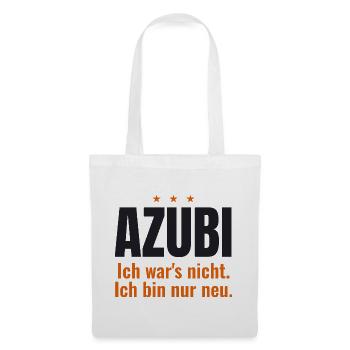 Azubi – Ich war's nicht. Ich bin nur neu - Stoffbeutel - Weiß - Vorne
