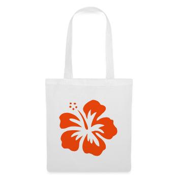 hibiskusblüte - Stoffbeutel - Weiß - Vorne