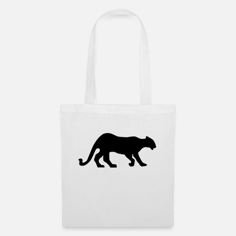 panther_schwarz_20 - Tote Bag - white
