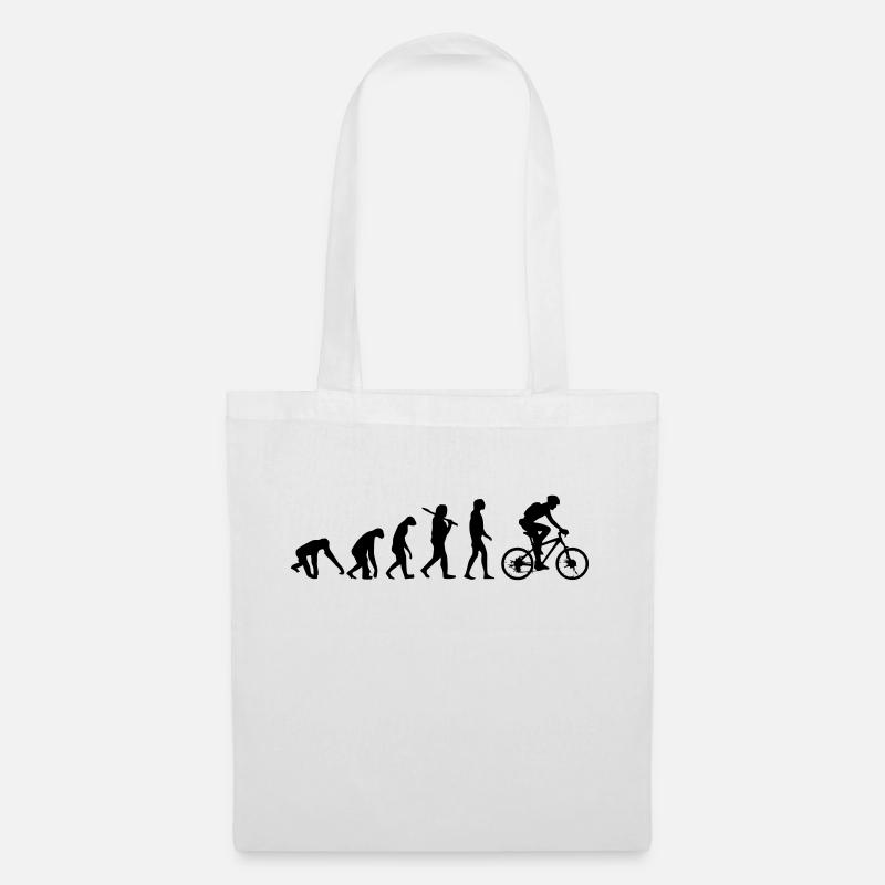 FAHRRAD EVOLUTION - Stoffbeutel - Weiß