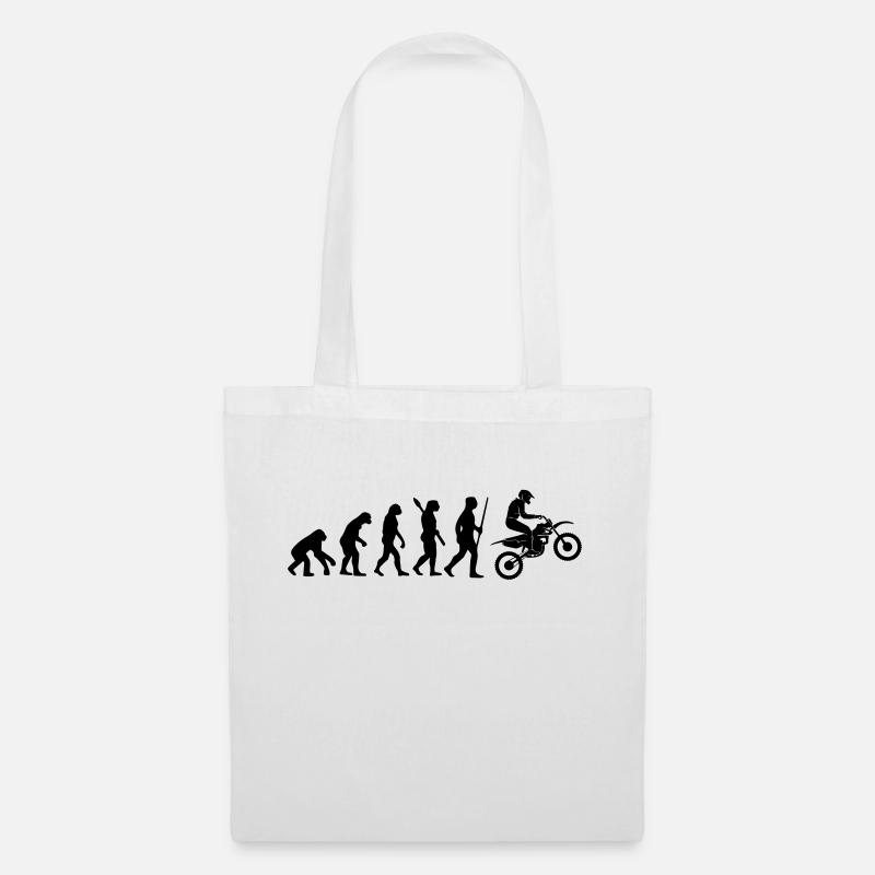 EVOLUTION DE LA MOTO - Sac en tissu - blanc