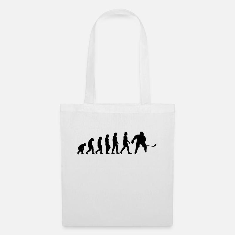 l'évolution du hockey - Sac en tissu - blanc