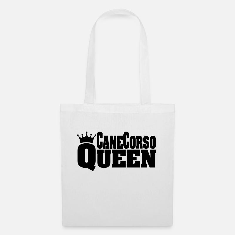 QUEEN cane corso - Sac en tissu - blanc