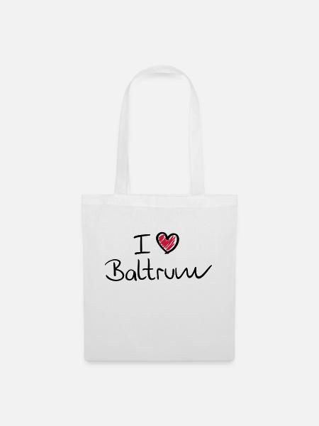 i_love_baltrum__f2 - Stoffbeutel - Weiß