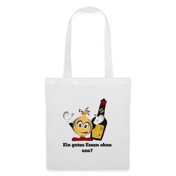 Bonne nourriture - Sac en tissu - blanc - Devant