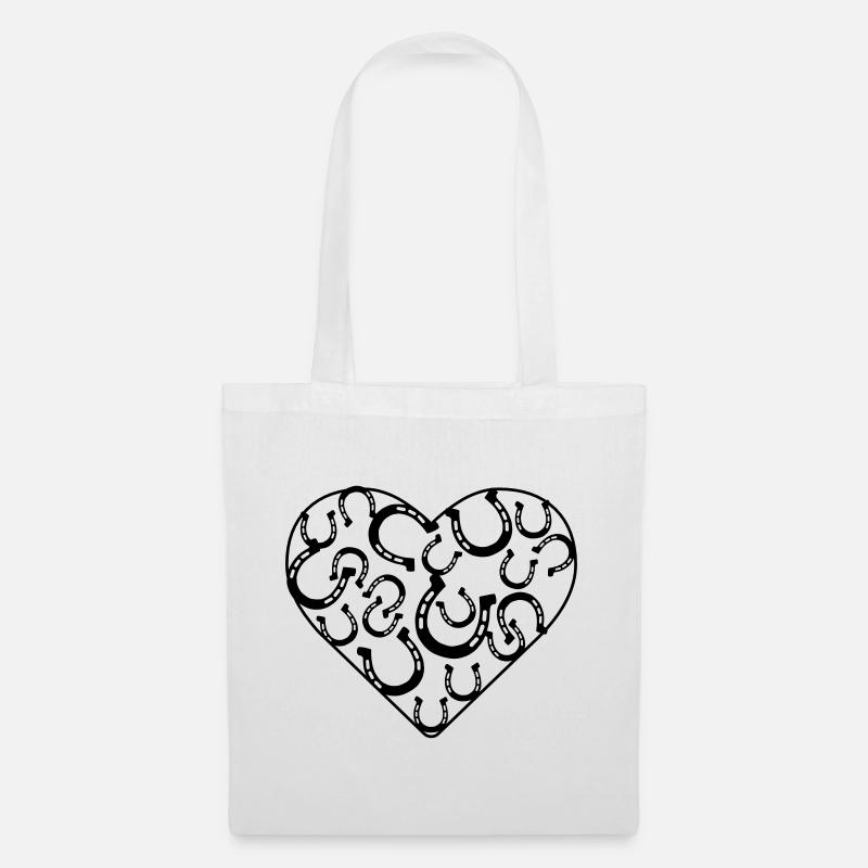fer à cheval - Sac en tissu - blanc