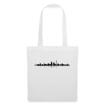 Skyline - Deutschland - Stoffbeutel - Weiß - Vorne