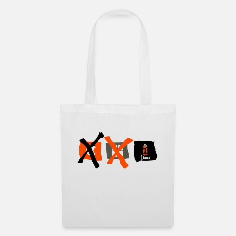 Linux die Wahl - Stoffbeutel - Weiß