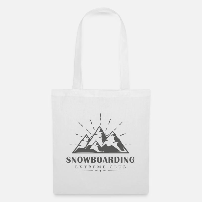 Snow Mountain Snowboard Design - Stoffbeutel - Weiß