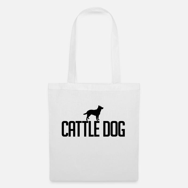 CATTLE DOG Hunderasse Hunde Hund Wilsigns - Stoffbeutel - Weiß