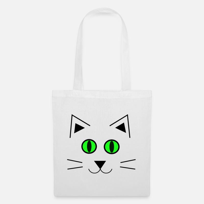 Katze Kätzchen cute - Stoffbeutel - Weiß