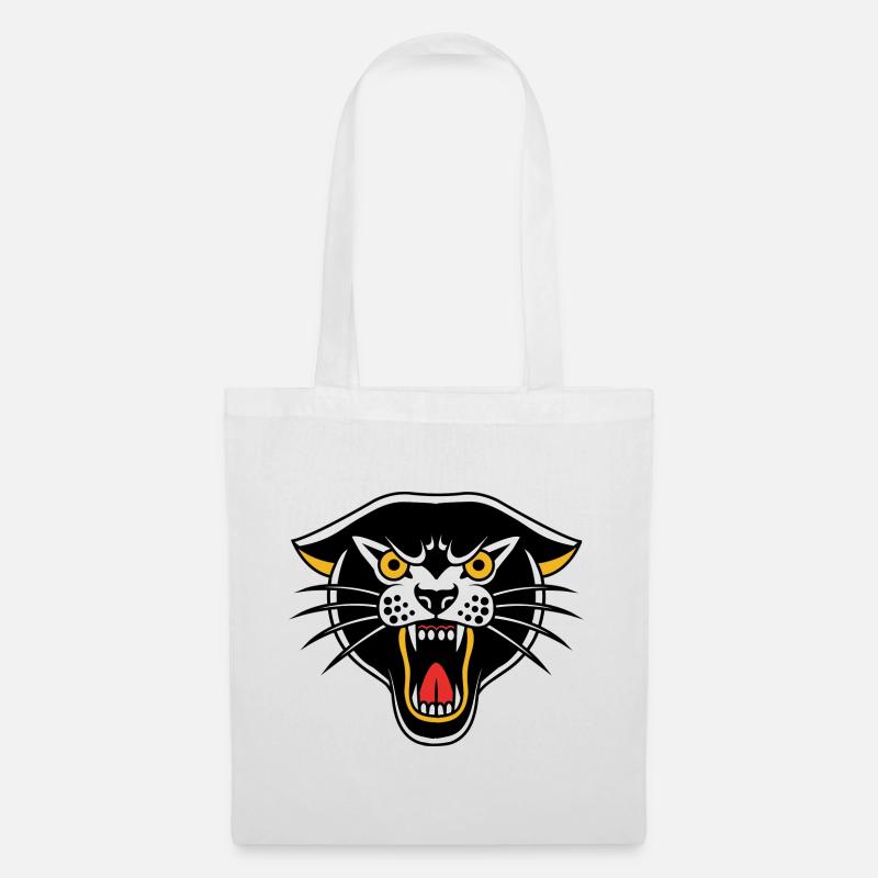 Angry Kitty - Stoffbeutel - Weiß