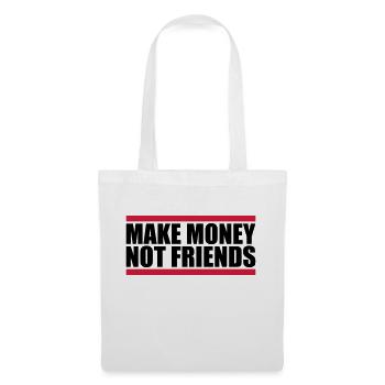 Gagner de l’argent en disant - Sac en tissu - blanc - Devant