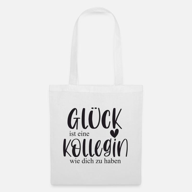 Kollegin Geschenk Arbeitskollegin Abschied - Stoffbeutel - Weiß