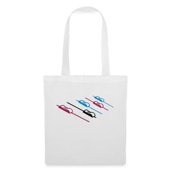 Mixeur de musique DJ - Sac en tissu - blanc - Devant