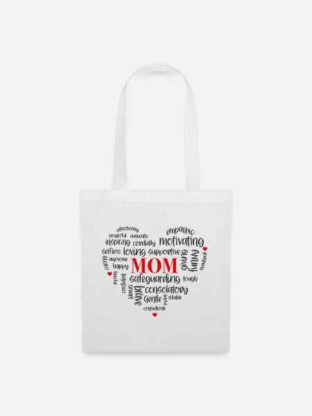 Beste Mama der Welt - Muttertagsshirt - englisch - Stoffbeutel - Weiß